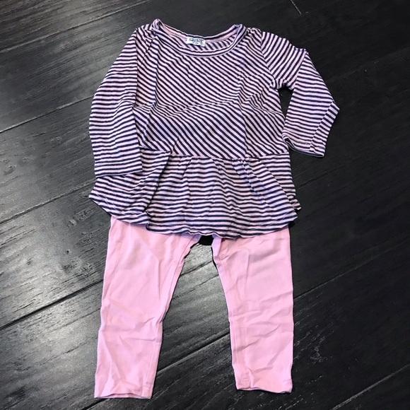 Splendid matching set with peplum top and leggings - Picture 1 of 4